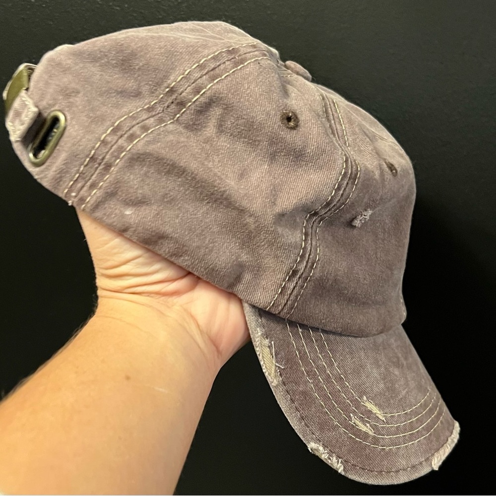 Women’s distressed baseball hat